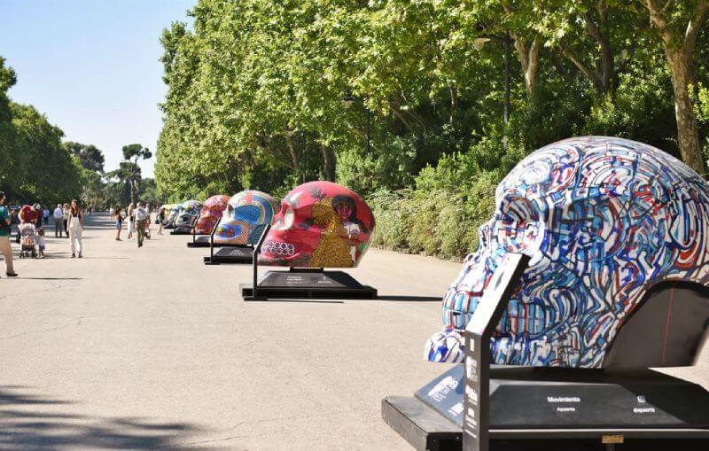 la exposición de arte urbano mexicráneos llega al parque de el retiro de madrid  3