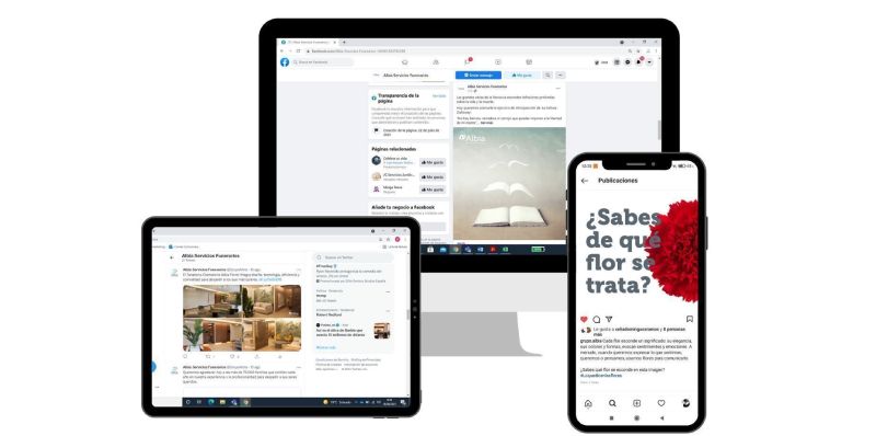 nuevos perfiles en twitter facebook e instagram
